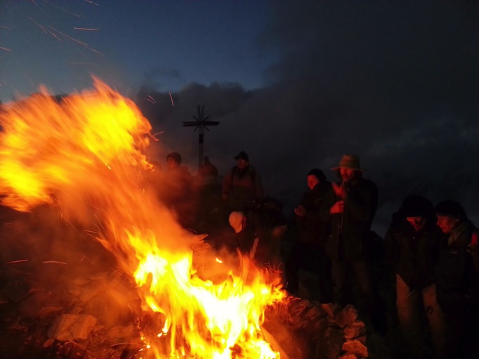 Feuer in den Alpen 2013. (Bild: Peter Anderegg)